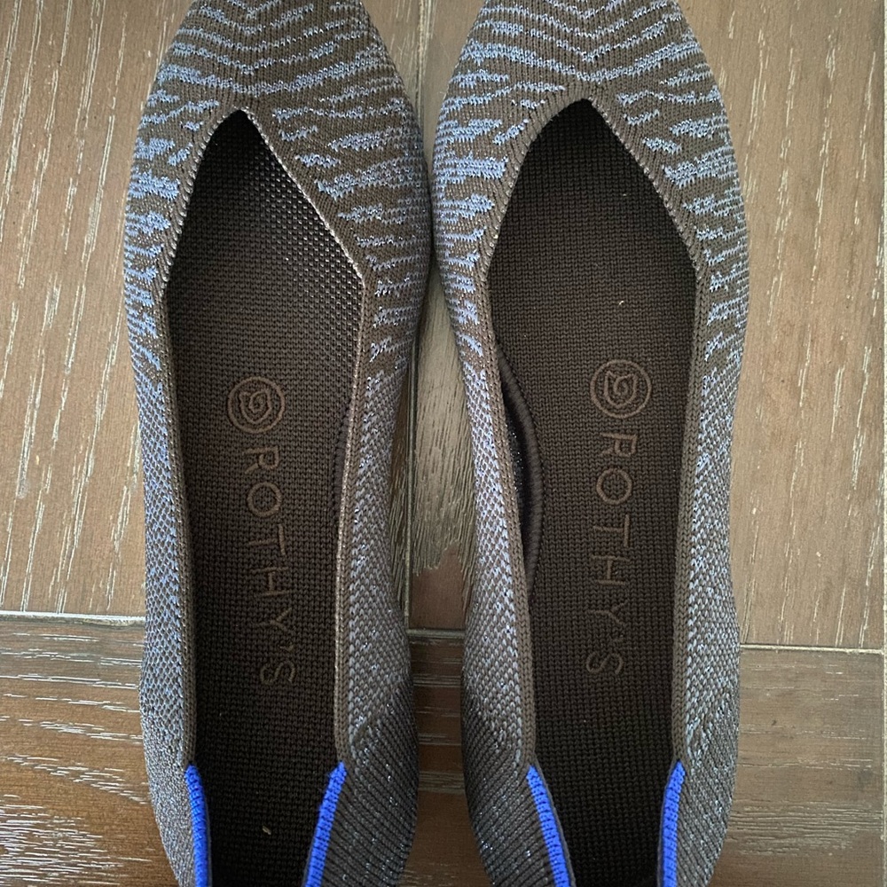 Rothy’s Midnight Metallic Flats - Size 7